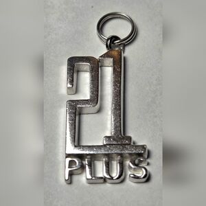 Sterling Silver '21 Plus' Pendant Charm